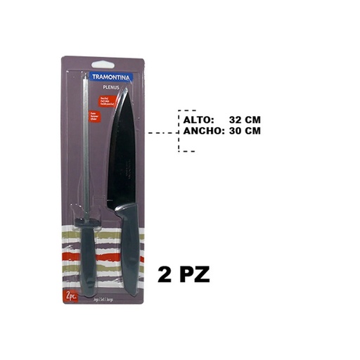 [23498/611] CUCHILLO CON AFILADOR -TRAMONTINA