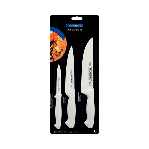 [24499/811] CUCHILLO X3 PIEZAS PREMIUM -TRAMONTINA