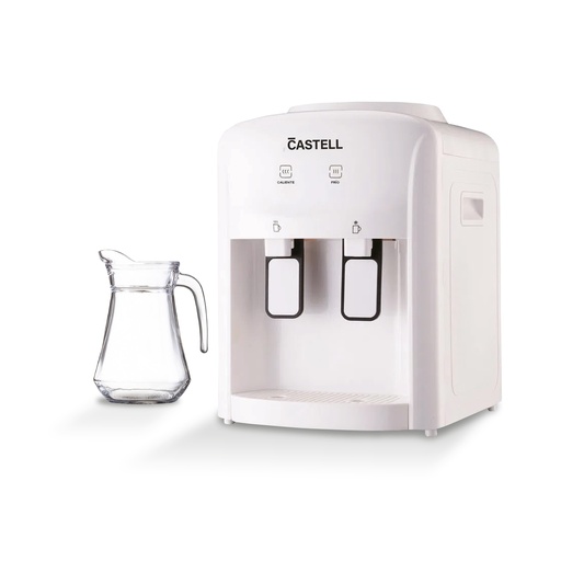 [CSTL-BA-1] DISPENSADOR PORTATIL CARGA SUPERIOR 570W AGUA CALIENTE Y FRIA 110-60HZ BLANCO/-CASTELL
