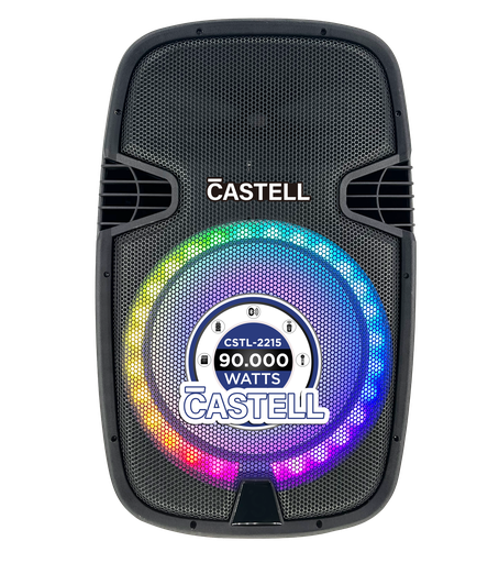 [CSTL-2215] CAJA AMPLIFICADA DE 15"  90.000W PMPO NEGRO/-CASTELL