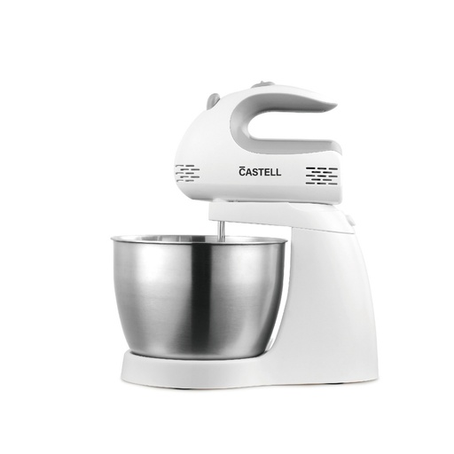 [CSTL-CX-6638] BATIDORA DE PEDAL 5VL 150WATTS RECIPIENTE INOXIDABLE SISTEMA DE ENFRIAMIENTO BLANCO/INOX -CASTELL