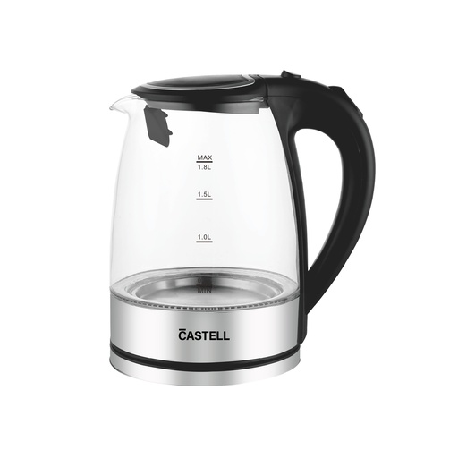 [CSTL-CX-817] JARRA ELECTRICA 1.8LT 1800WTTS J/VIDRIO SURTIDA ROTACION 360º PAGADO AUTOMATICO -CASTELL