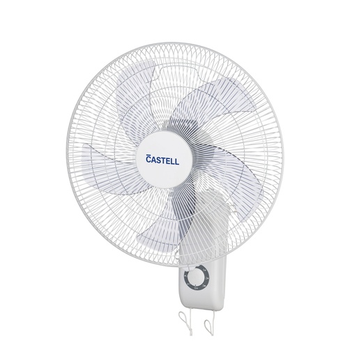 [CSTL-UW1895] VENTILADOR DE PARED 18" 3VL DE 5 ASPAS DE USO DOMESTICO  BLANCO/-CASTELL