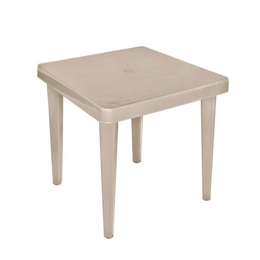 [MESA CUADRADA PALMIRA TERMOEN BEIGE] MESA PLAST. CUADRADA PALMIRA TERMOEN BEIGE/-PICA