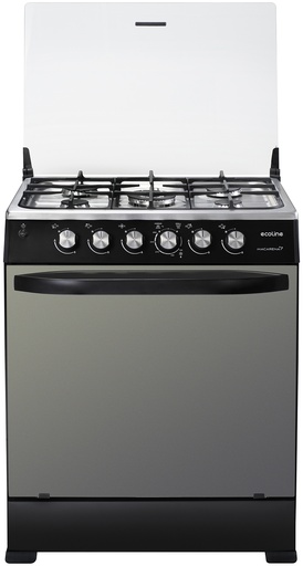 [MACARENA] COCINA MACARENA 30" 5Q HORNO CON GRILL NEGRO/MATE-ECOLINE