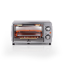 HORNO TOSTADOR DE 10LT PERMITE ASAR CARNE O VEGETALES DORAR PAN 22.5X33X39.5CM INOX/SILVER -INDURAMA