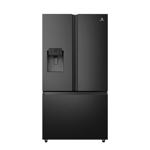 [RI-992I NEGRO] REFRIGERADORA SIDE BY SIDE FRENCH DOOR 674LT 2 PUERTAS Y 1 BANDEJA 73X91X179CM NEGRO/-INDURAMA