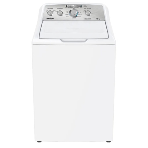 [LME79104VBAB0] LAVADORA 19KG 11 CICLOS AUTOMATICA 6 NIVELES 68X67.8X111.63CM BLANCO/-MABE