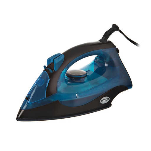 [0610] PLANCHA A VAPOR CLASICA CERAMICA 1200W  AZUL UMCO