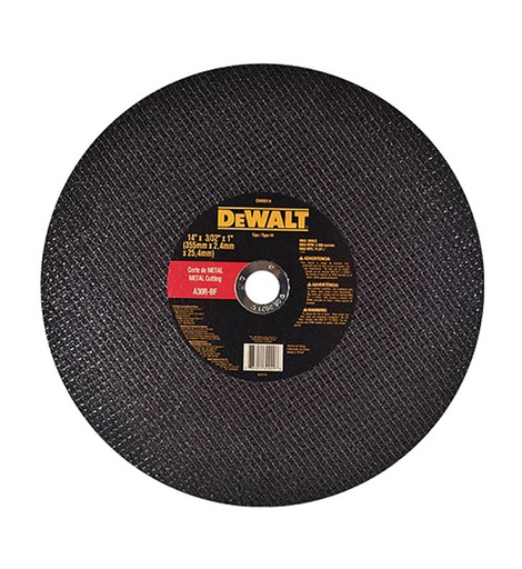 [DW0014] DISCO DE CORTE/METAL 14" X3/32"X1 -DEWALT DW0014
