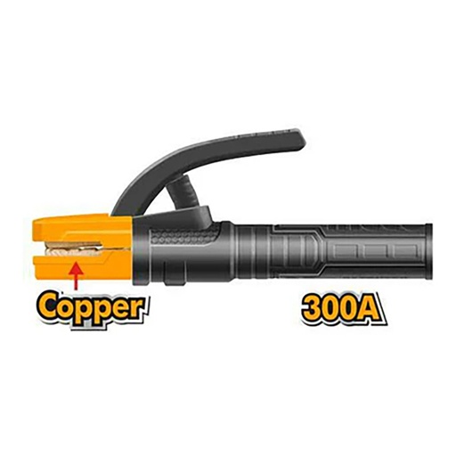 [WAH3008] PORTA ELECTRODO 300A NEGRO INGCO