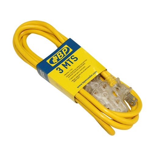 [BP00643] ART. FERRETERIA EXTENSION DE 3 MTS 3 TOMAS AMARILLO