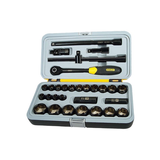 [1-94-662] JGO DE DADOS 1/2" 30 PZAS -STANLEY 1-94-662