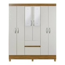 ARMARIO 6P FLASH II C ESPEJO ALMENDRA-EL BOSQUE SA