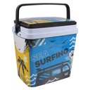 HIELERA PLASTICA REY DECCO 35LT NEGRO-REY