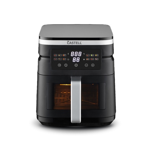 [CSTL-KY-1031PV] FREIDORA DE AIRE DIGITAL 7LT 1500W ANTIADHERENTE GRIS/NEGRO -CASTELL