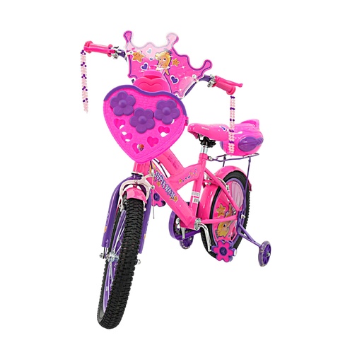 [1609 ARO 16] BICICLETA DE NIÑA ARO 16" CON MOCHILA Y CASCO 1609 -CRECER