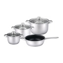 JUEGO DE OLLAS A INDUCCION, GAS Y ELECTRICA 7PZA  -CASTELL