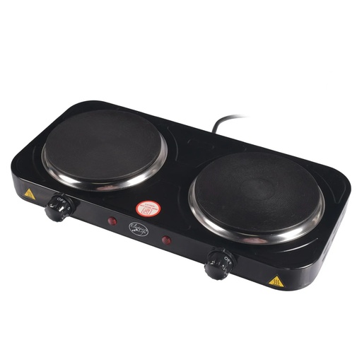 [F-O12E] COCINETA ELECTRICA 2 HORNILLA NEGRO/-ELECTRIC LIFE