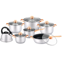 JUEGO DE OLLAS A INDUCCION, GAS Y ELECTRICA 13 PZA  -CASTELL