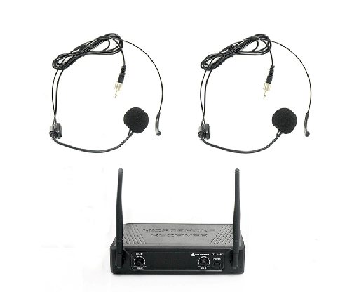 [ITL-298HD] MICROFONO DE 2 AURICULARES T/DIADEMA NEGRO/-ITALY ITL298HD