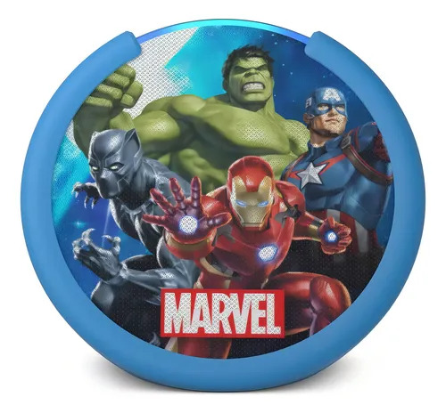 [C2H4R9 MARVEL] PARLANTE AMAZON INTELIGENTE COMPACTO BT MARVELS AVENGERS AZUL/-AMAZON
