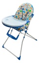 SILLA DE COMER BEBE C/BANDEJA REMOVIBLE AZUL/BLANCO -CRECER