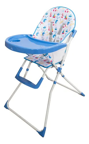 [CRE1SHC15BA] SILLA DE COMER C/BANDEJA REMOVIBLE 1 POSIC AZUL/-CRECER