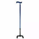 BASTÓN EN T - BASE QUAD DE PLAST - AZUL