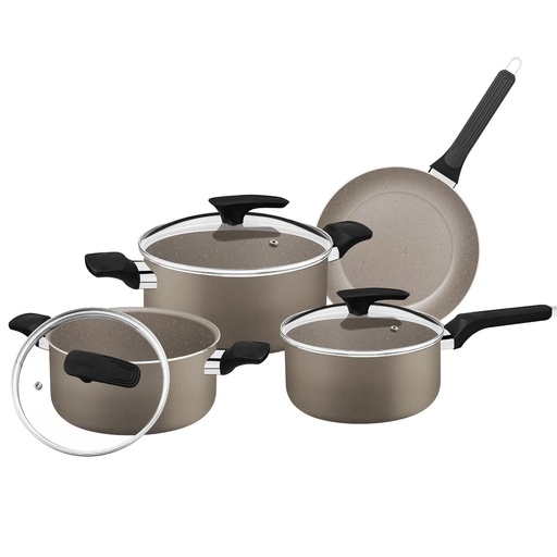 [28599/460] JUEGO DE OLLAS BATERIA X4 PZAS MILAZZO -TRAMONTINA