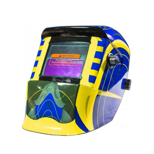 [BP00472] MASCARA ELECTRONICA (90X35MM) AMARILLA/AZUL -BP