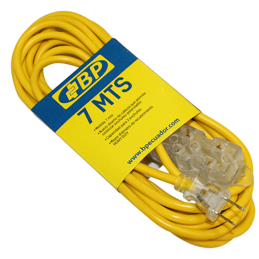 [BP00645] EXTENSION  DE 7 MTS 3 TOMAS AMARILLO/-BP