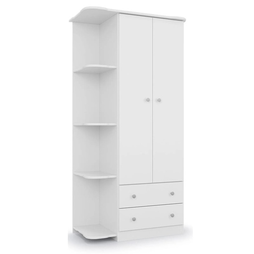 [02.1219.44] ROPERO 2P 2C NEW BABY BLANCO/BLANCO -BATROL