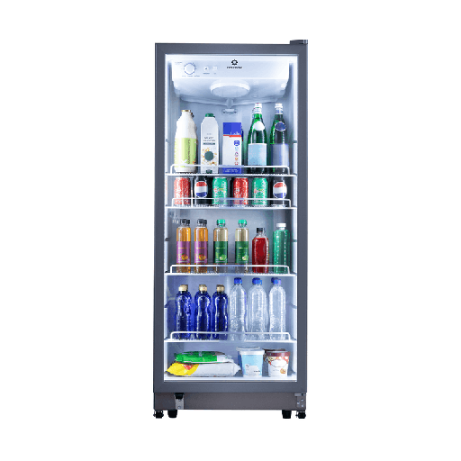 [VFV-400 GRIS] VITRINA VERTICAL 285LT CON 3 NIVELES DE TEMPERATURAS 0 °C A -6ºC 73X74X156.5CM GRIS/-INDURAMA