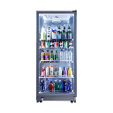 VITRINA VERTICAL 440LT CON 3 NIVELES DE TEMPERATURAS 0 ºC A -6 ºC 76X85X200CM GRIS/-INDURAMA