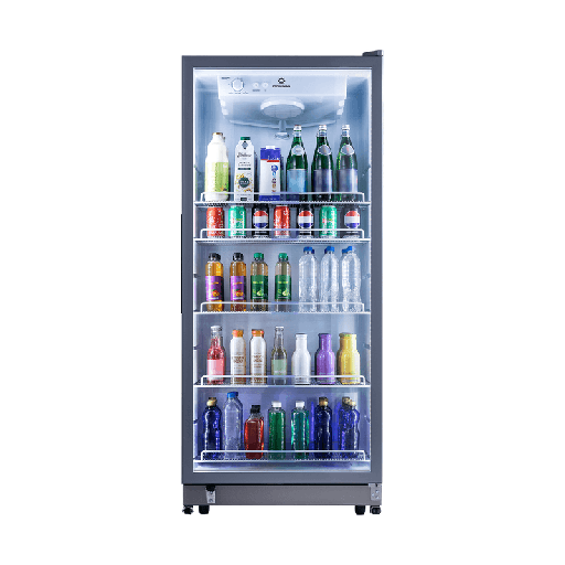 [VFV-520L GRIS] VITRINA VERTICAL 440LT CON 3 NIVELES DE TEMPERATURAS 0 ºC A -6 ºC 76X85X200CM GRIS/-INDURAMA