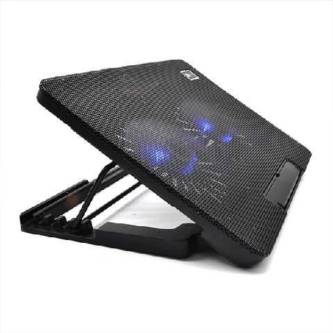 [CP-228L] VENTILADOR PARA LAPTOP DE 11" A 16" 5 NIVEL NEGRO/-E-LASSER