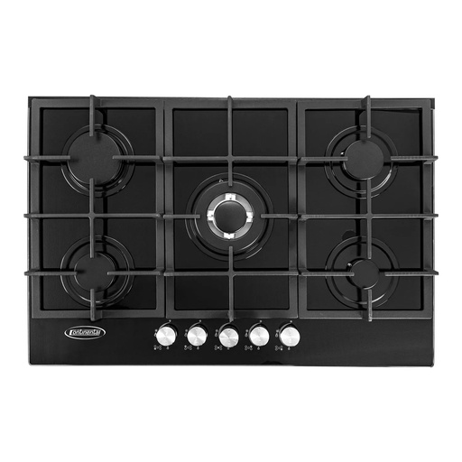 [ARIZONA GB7612GB] ENCIMERA 5Q DE VIDRIO ARIZONA NEGRO/-CONTINENTAL