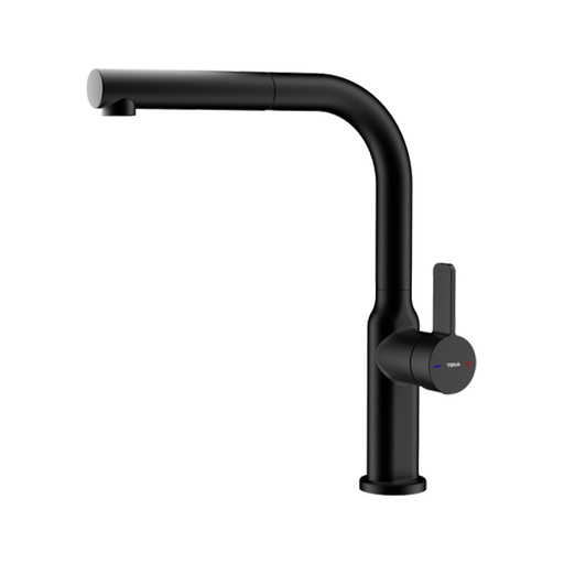 [OVAL 938] GRIFO EXTRAIBLE DE COCINA NEGRO/-TEKA