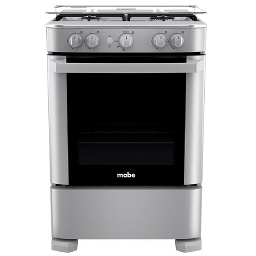 [EM6030SG1] COCINA A GAS 4Q DE 60CM 79.2LT ENCENDIDO ELECTRICO INOX/SILVER -MABE