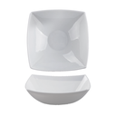 "PLATO SOPERO 10"" OPAL CUADRADO. BLANCO / BLANCO - CASTELL"