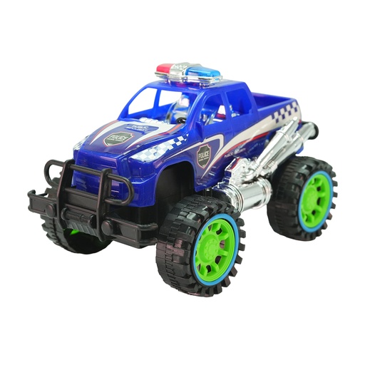 [IC1775] JUGUETE CARRO COCHE DE POLICÍA TODOTERRENO  NEGRO / VERDE - CASTELL