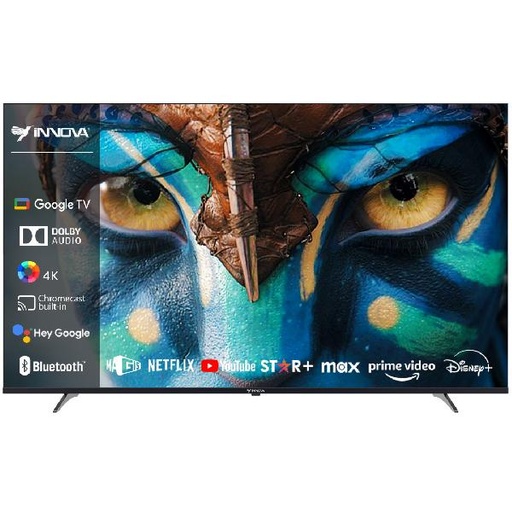 [IN-TVQLED-65GUHD-MP] TELEVISOR LED UHD QLED 4K 65" GOOGLE TV BLUETOOTH NEGRO/-INNOVA